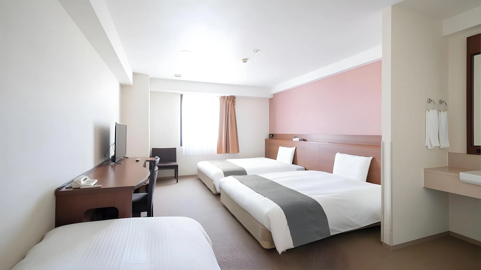 客房(兩床) - 可加床/禁菸 (Twin Room With Extra Bed Non-Smoking)